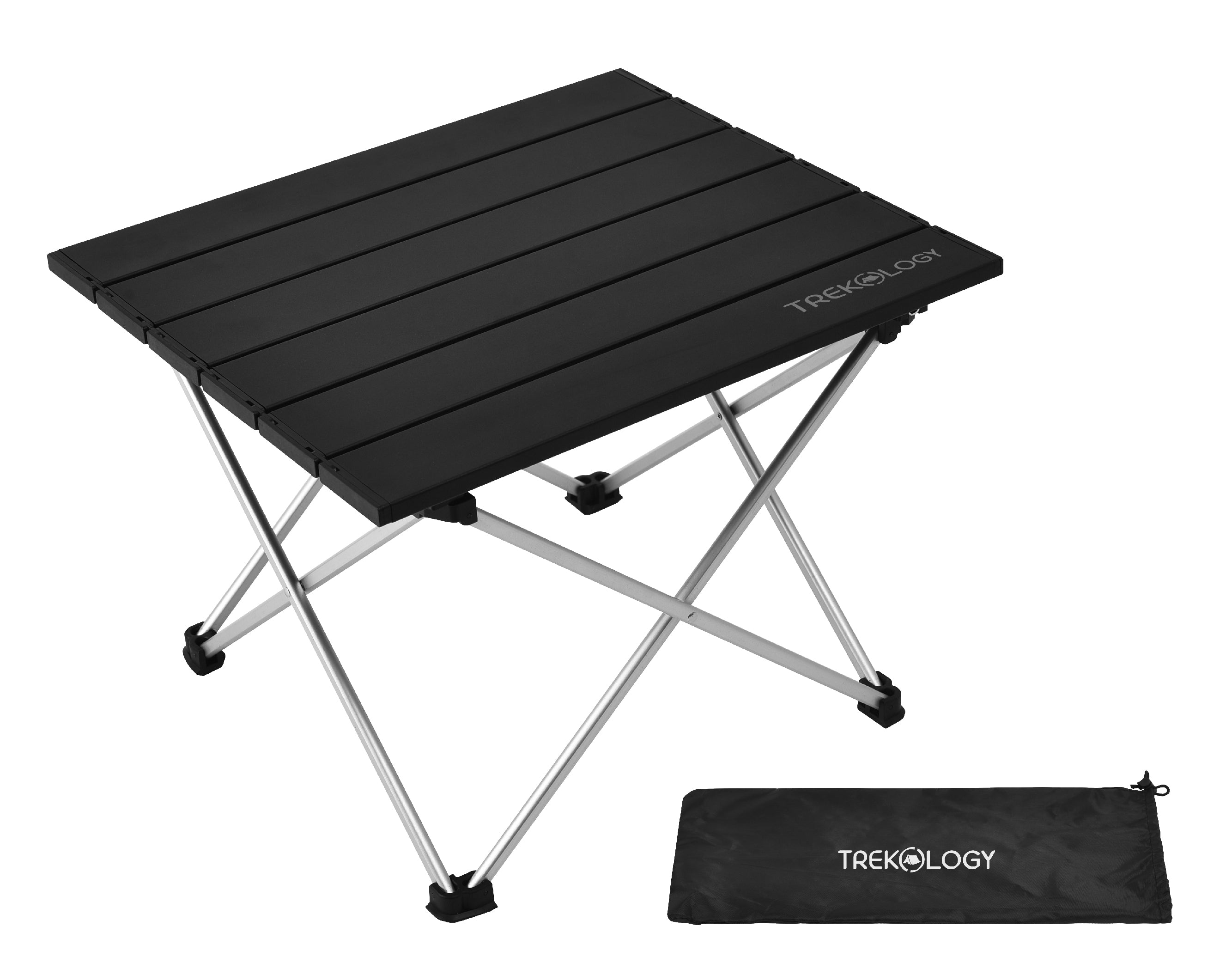 Novagoodes Foldable Aluminum Camping Table with Enforced Robust Hinged Connection. (US)