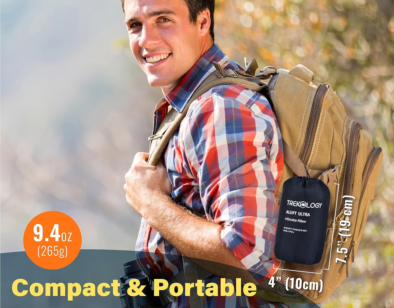 Novagoodes ALUFT Ultra: Large Inflatable Pillow for Camping (US)