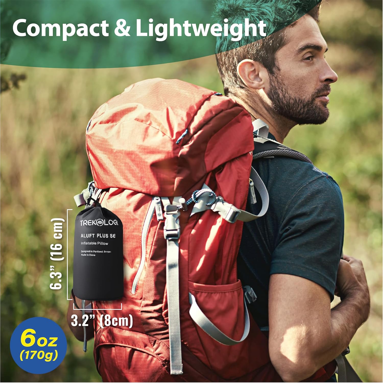 Novagoodes UL80 Inflatable Sleeping Pad with ALUFT Plus SE Pillow Set (US)