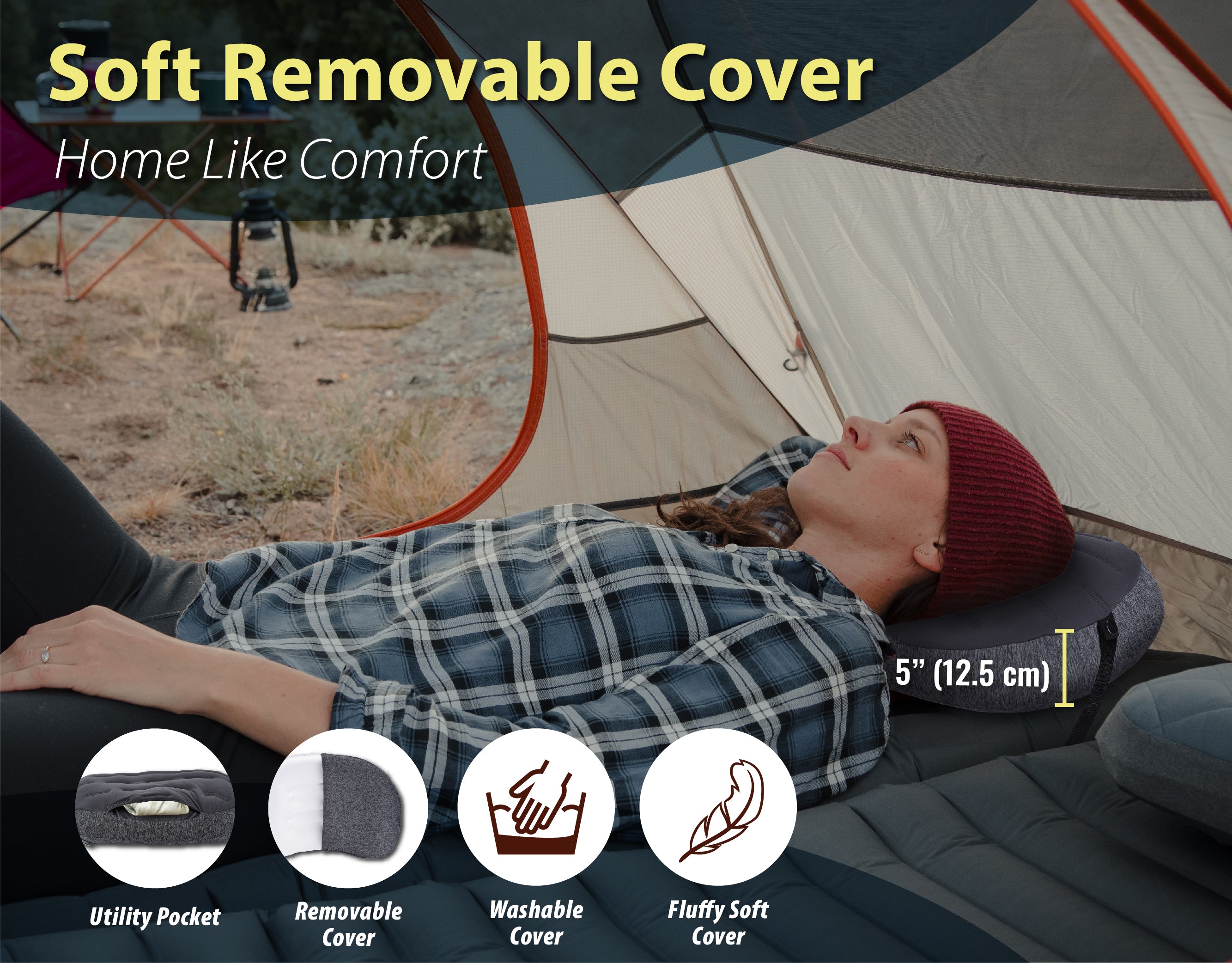 Novagoodes Aluft Plus : Inflatable Pillow for Camping (US)