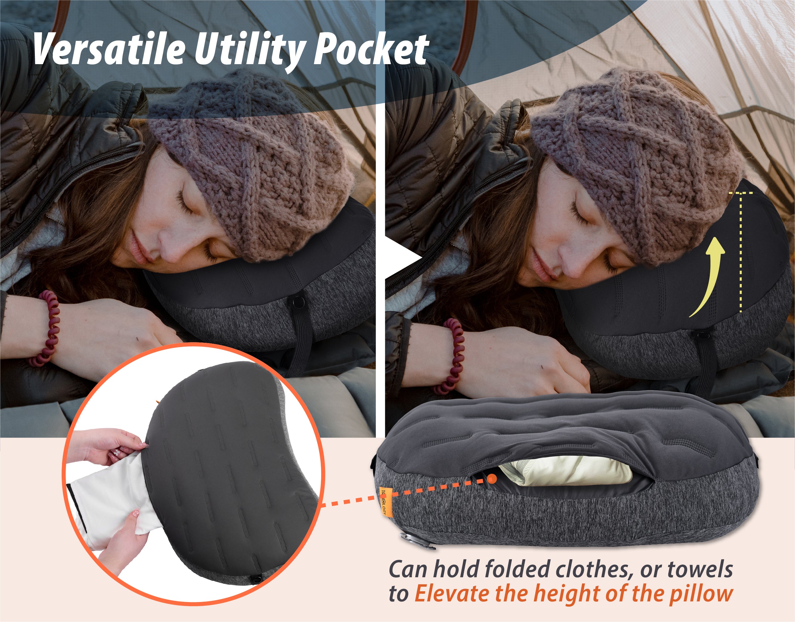 Novagoodes Aluft Plus : Inflatable Pillow for Camping (US)