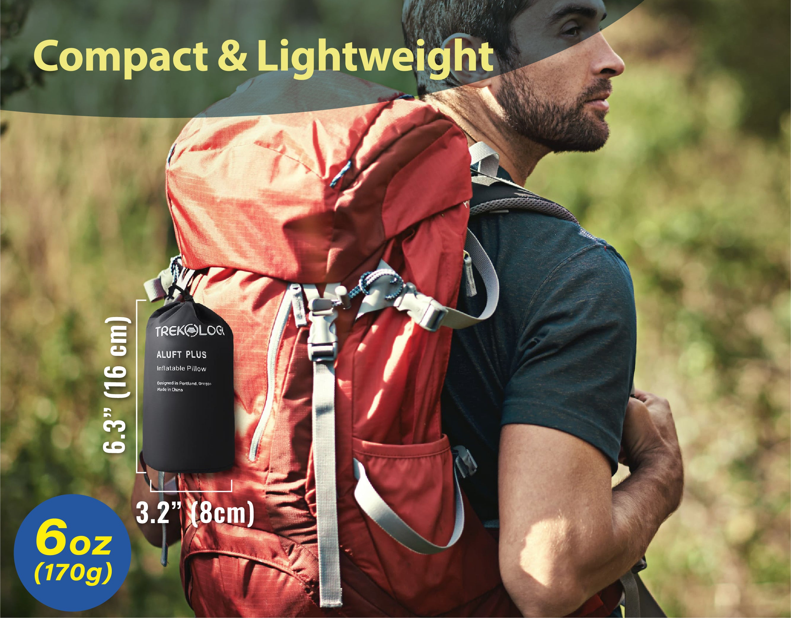 Novagoodes Aluft Plus : Inflatable Pillow for Camping (US)