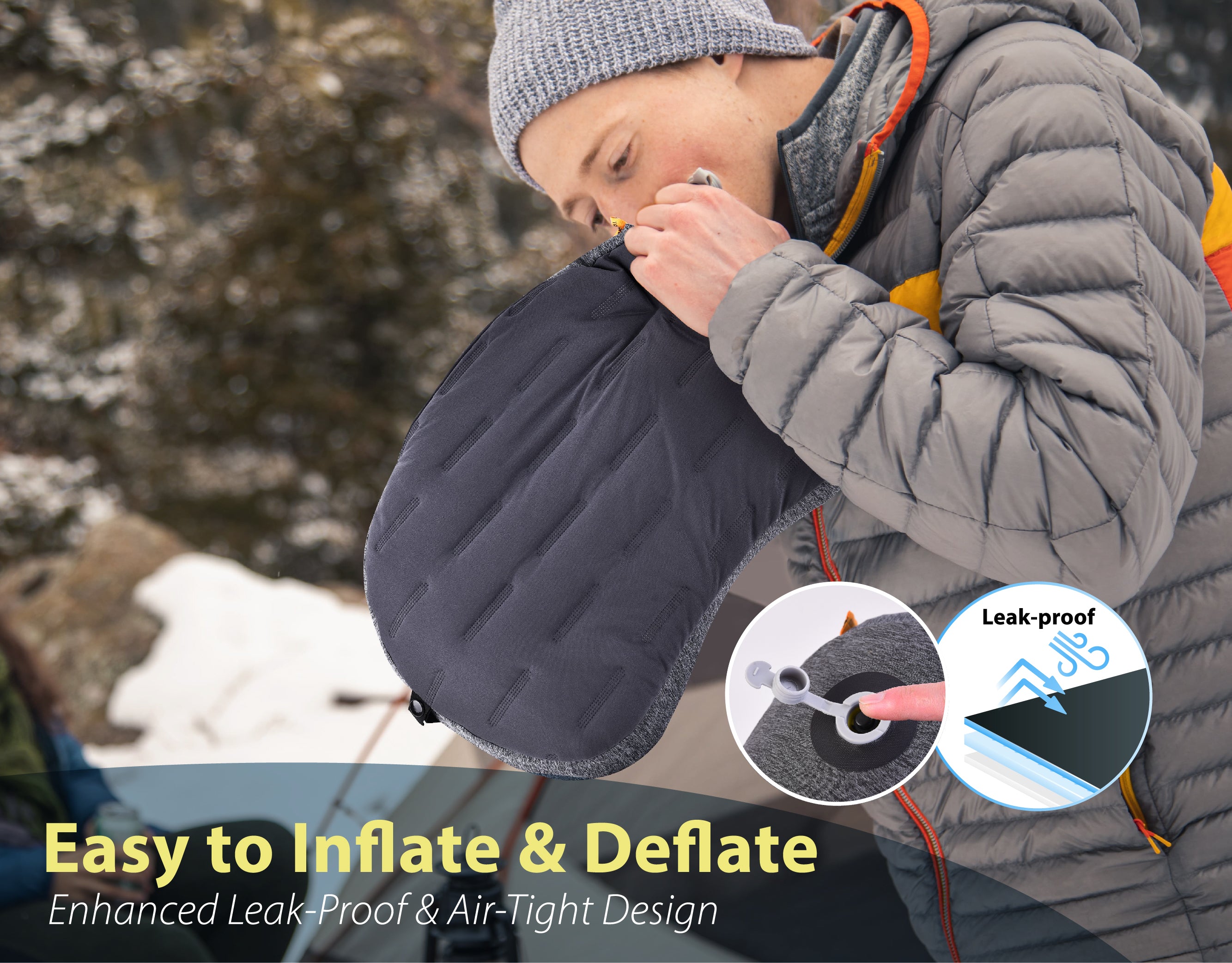 Novagoodes Aluft Plus : Inflatable Pillow for Camping (US)