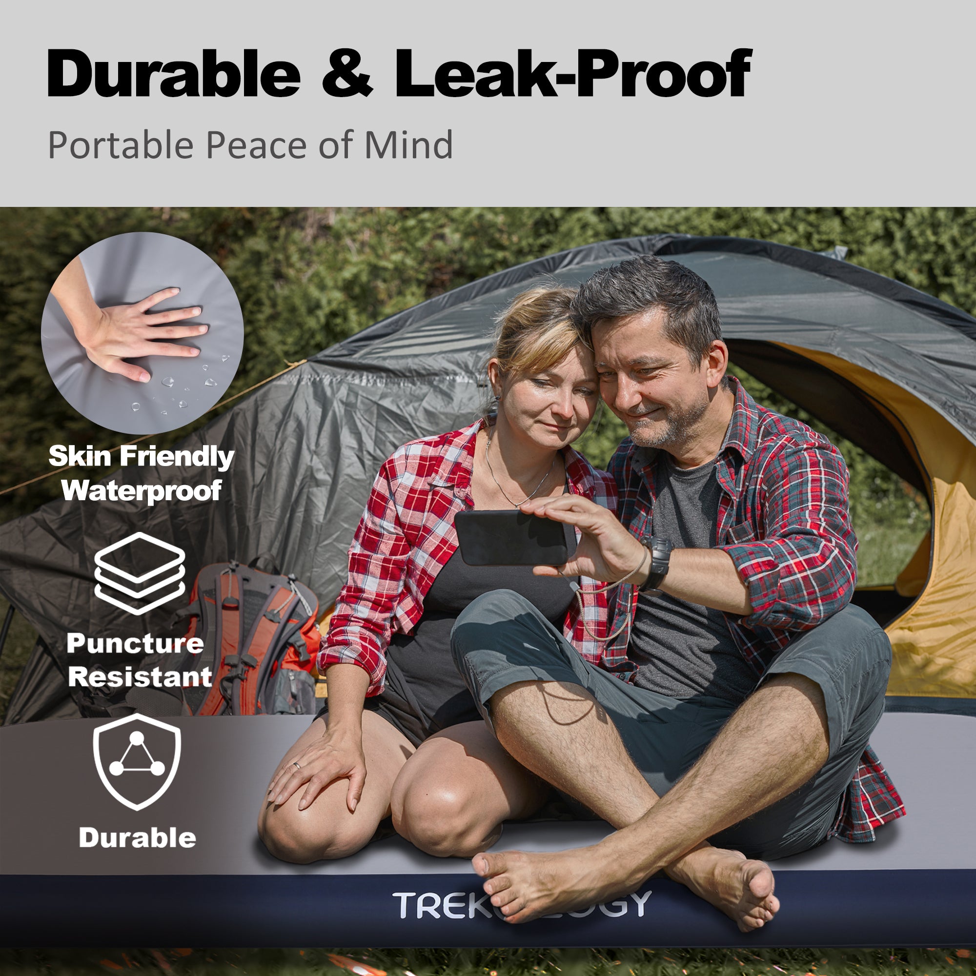 Novagoodes Quick-Inflating Portable Air Mattress with DC Pump for Camping (US)