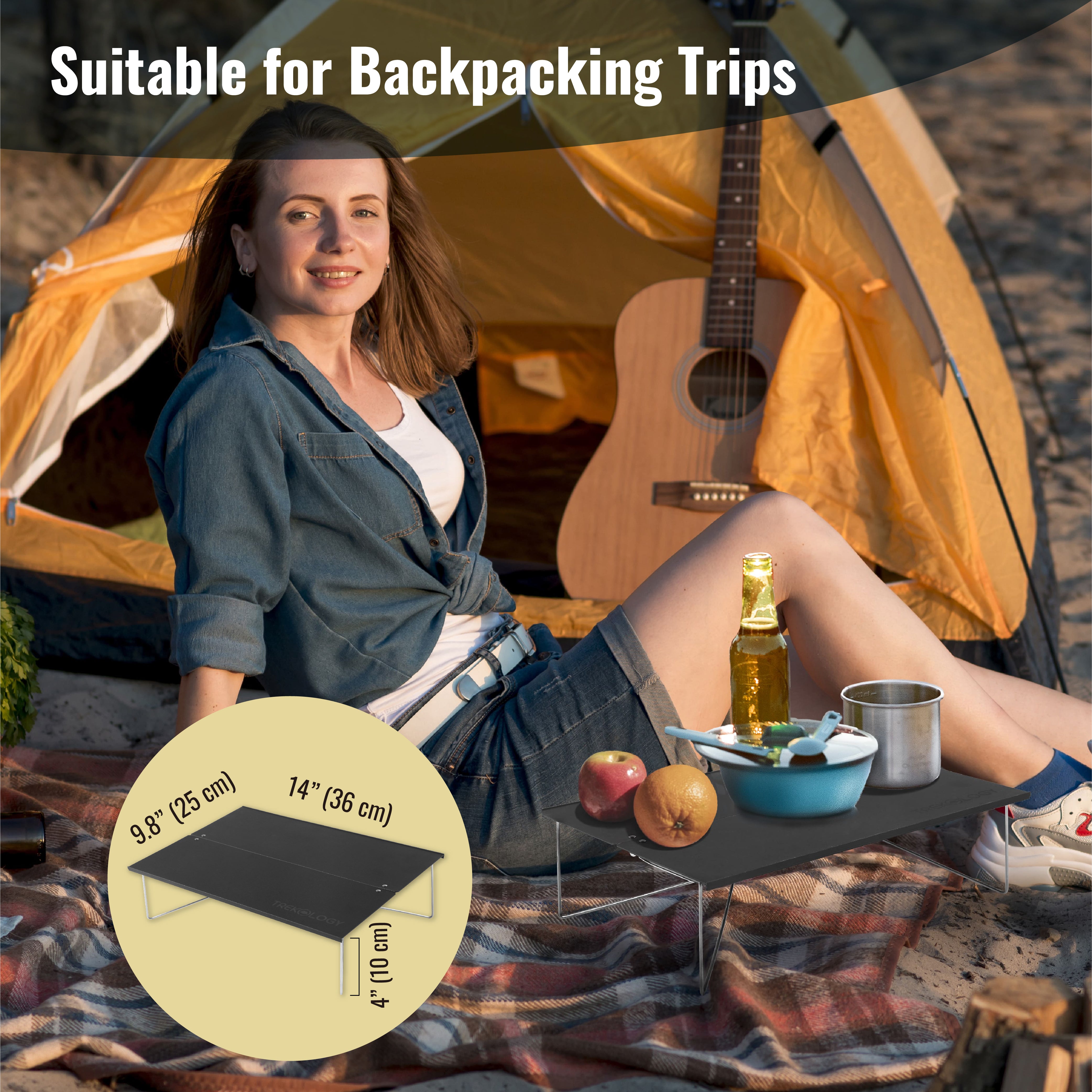 Novagoodes TALU MINI Small Foldable Table For Camping And Picnics (US)