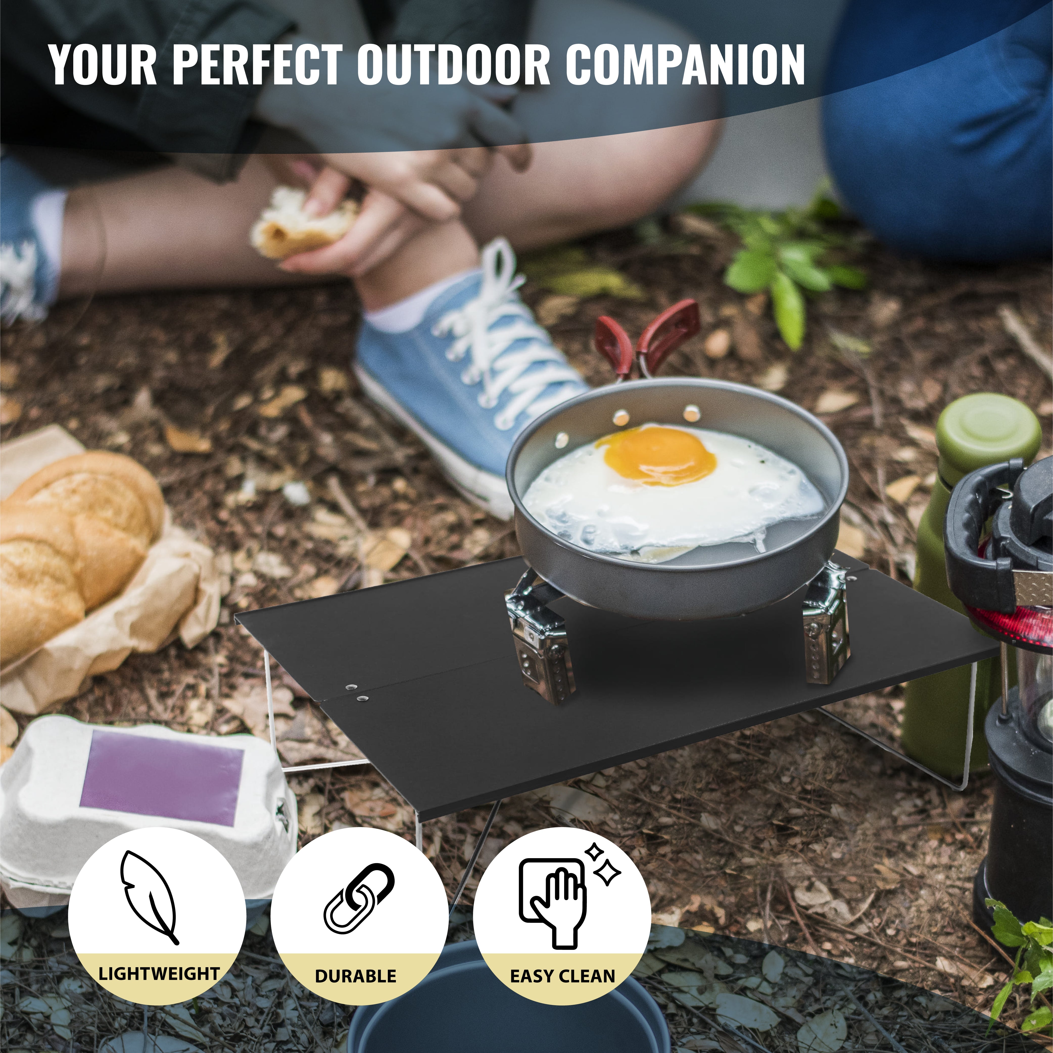 Novagoodes TALU MINI Small Foldable Table For Camping And Picnics (US)