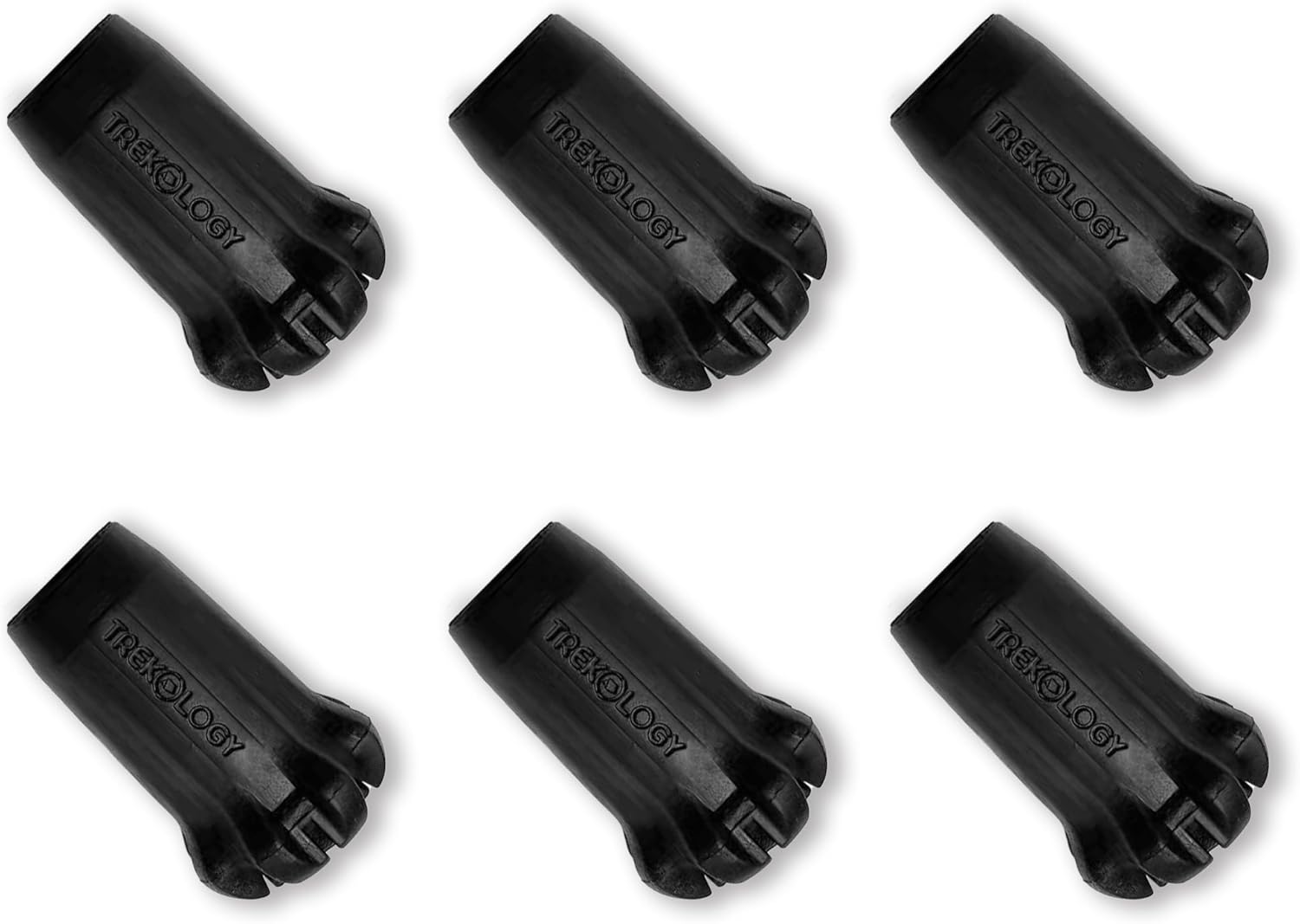 Novagoodes Trek-Z Collapsible Hiking Poles | Complete Set with 6 Rubber Tips (US)