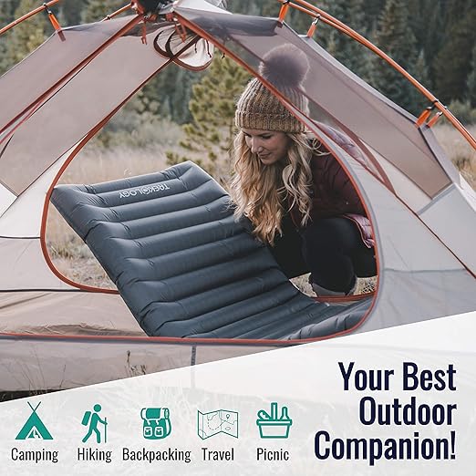 Novagoodes UL80 Ultralight Sleeping Pad & Pump Bag Bundle (US)