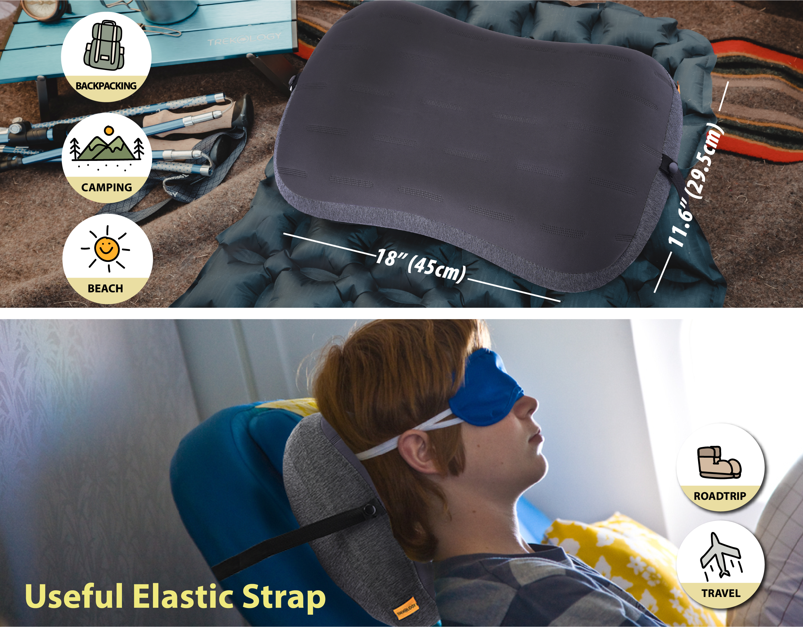 Novagoodes Aluft Pro : Inflatable Pillow for Camping (US)