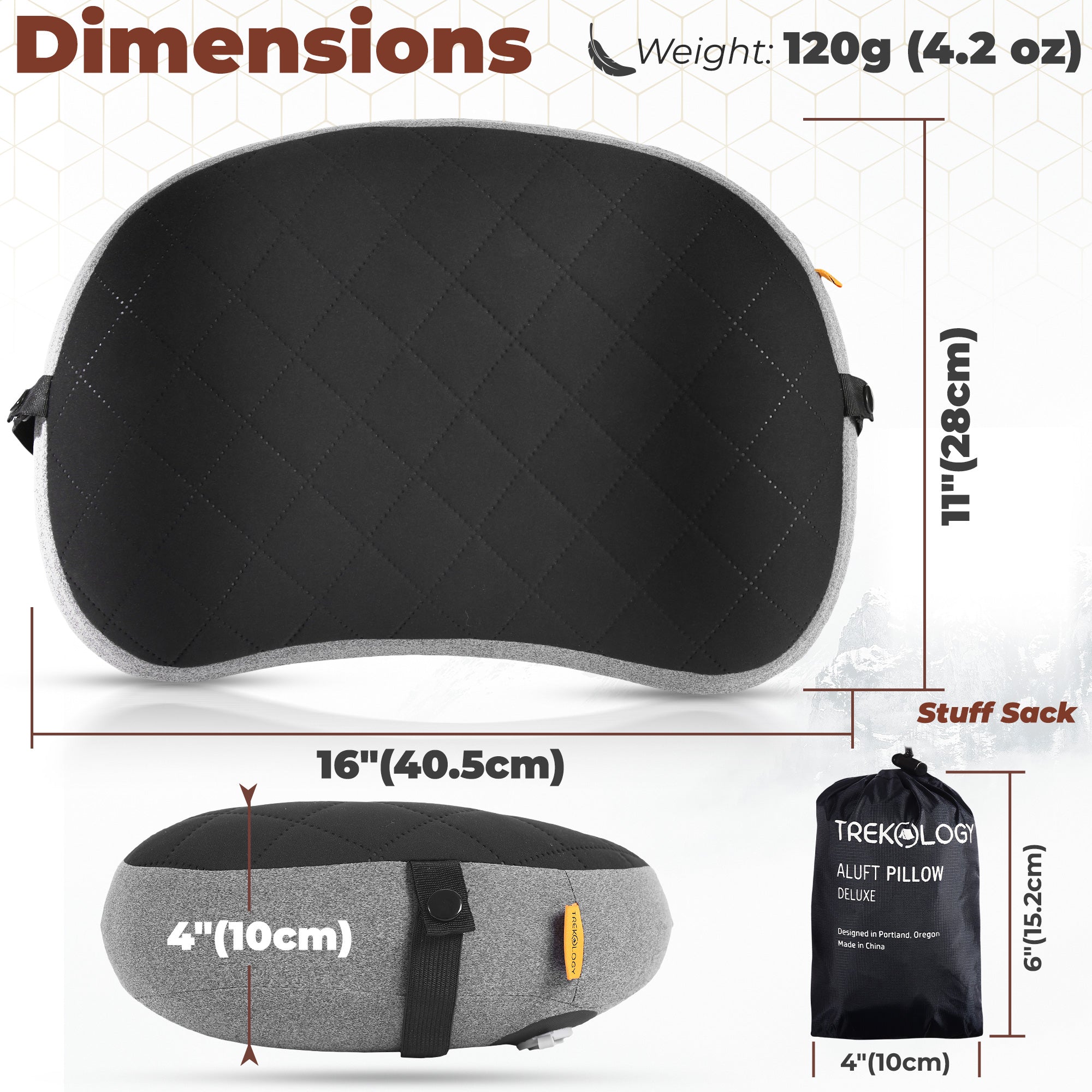 Novagoodes Aluft Deluxe : Inflatable Pillow for Camping (US)