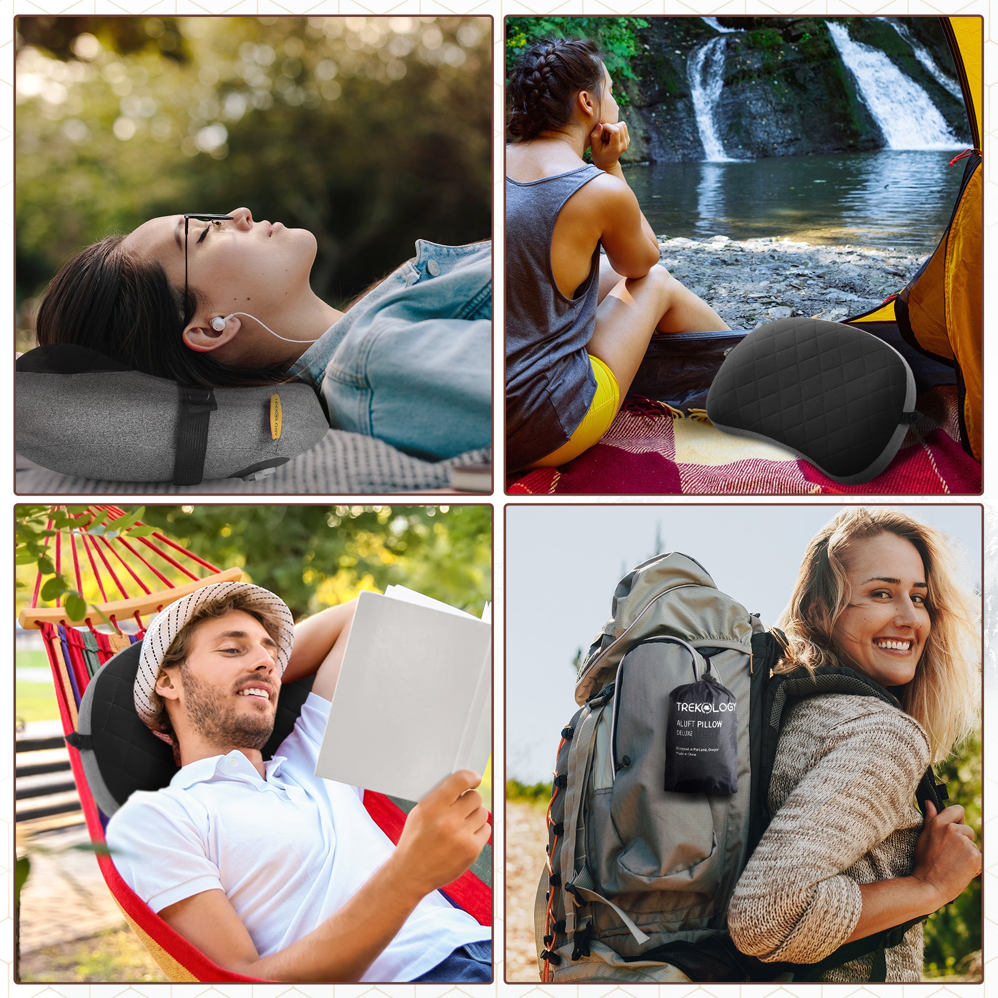 Novagoodes Aluft Deluxe : Inflatable Pillow for Camping (US)