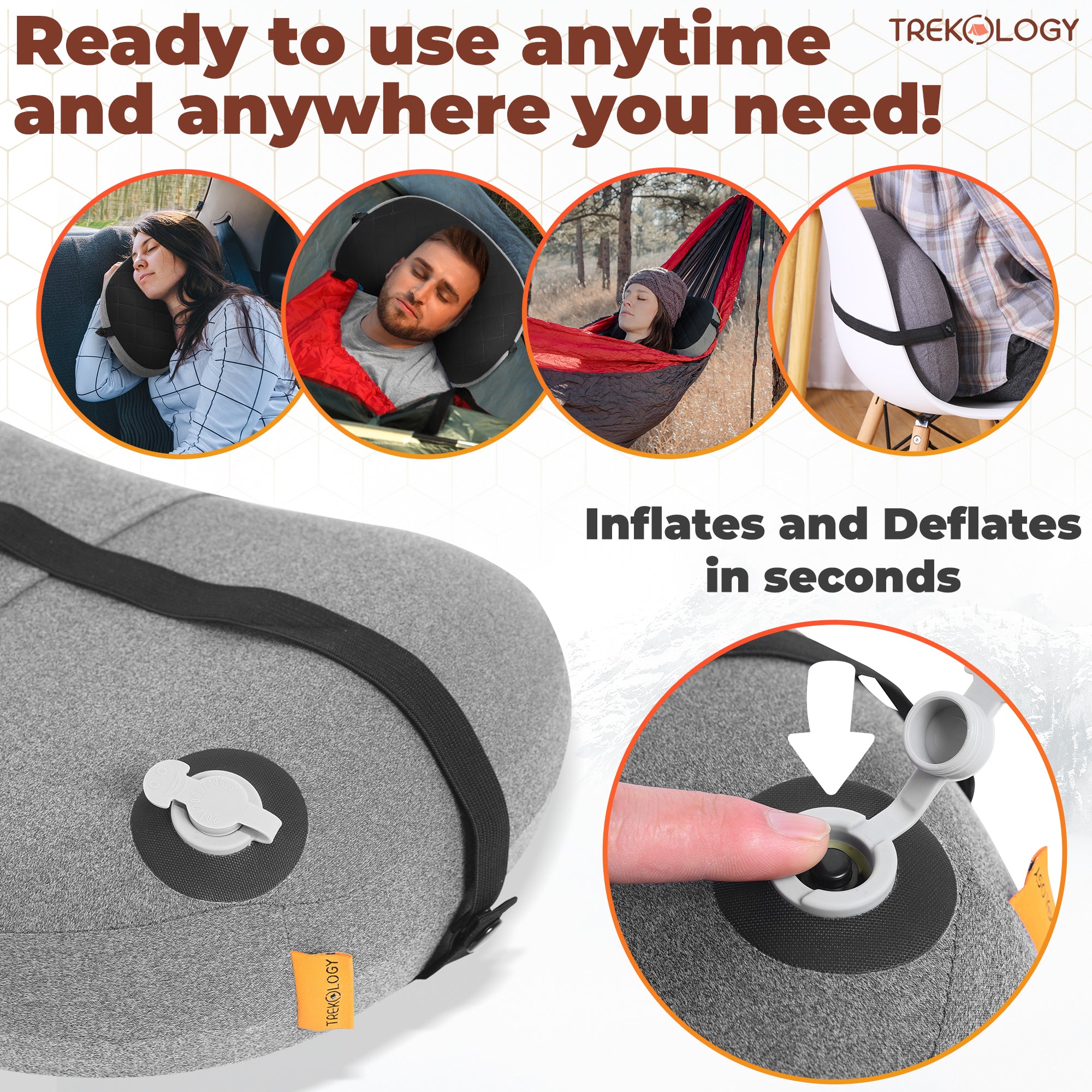 Novagoodes Aluft Deluxe : Inflatable Pillow for Camping (US)