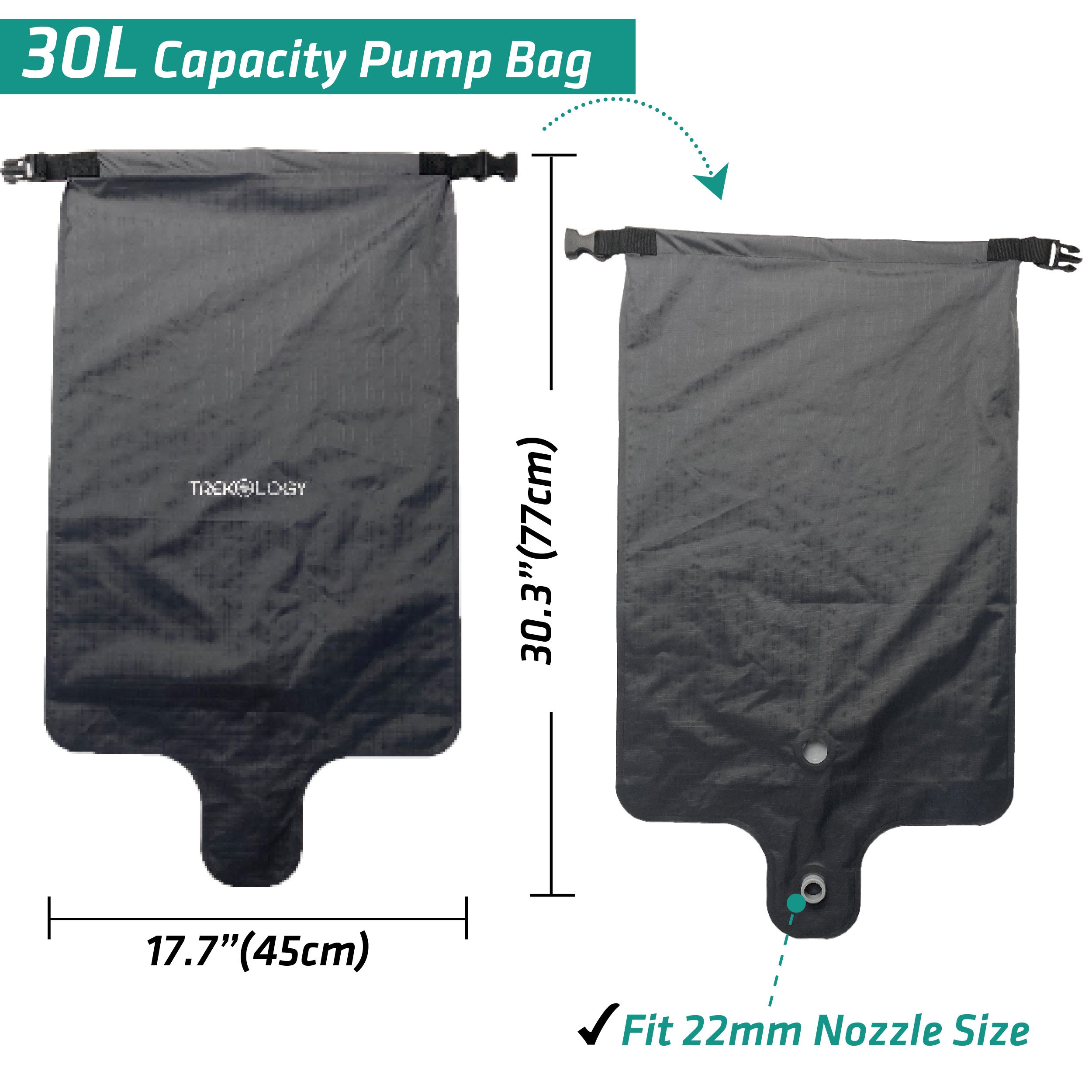 Novagoodes 30L Pump Sack Roll Top Compression Pump Bag for UL80 (US)