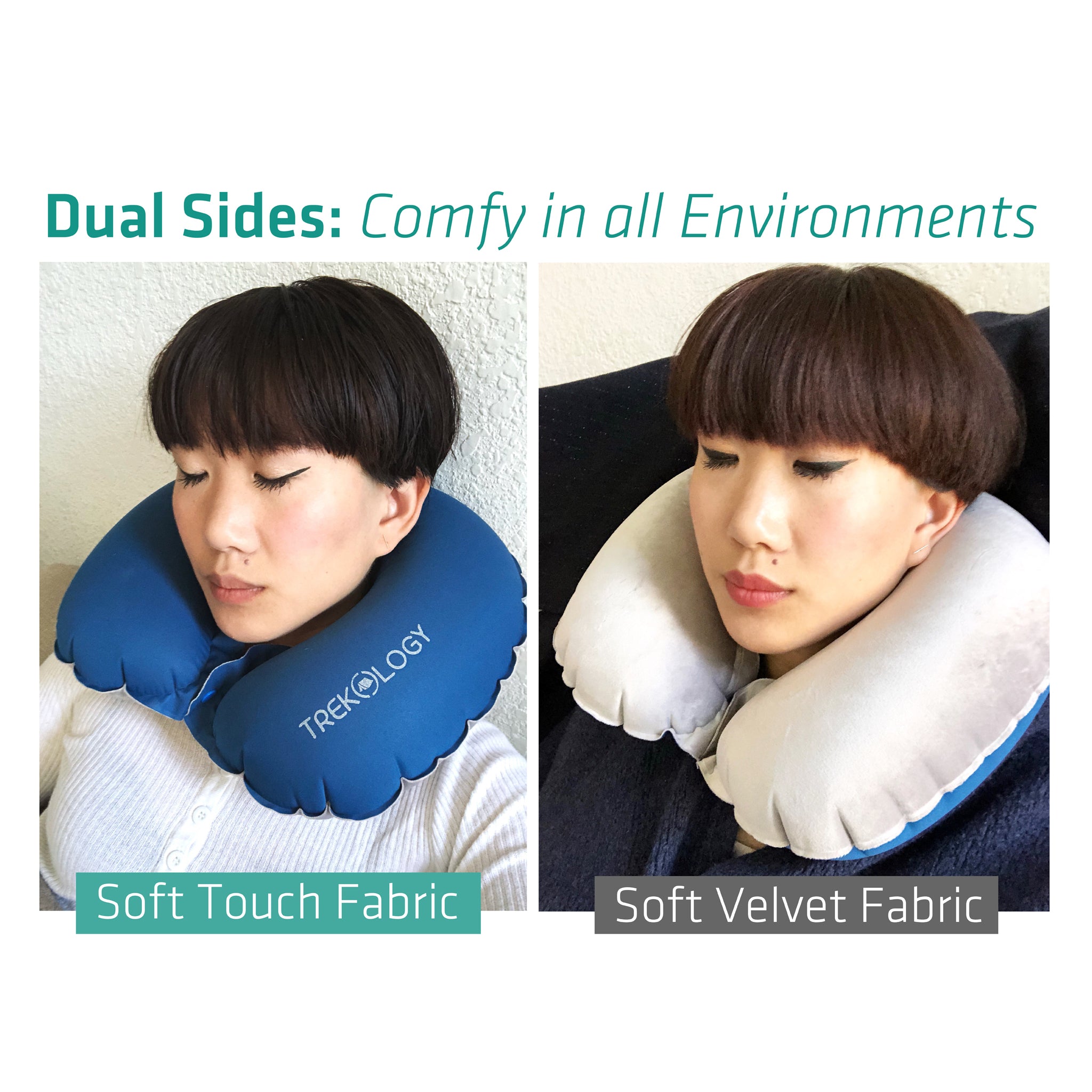 Novagoodes Inflatable Neck Airplane Travel Pillow (US)